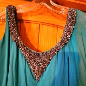 VINTAGE chiffon cocktail dress